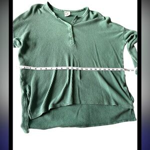 Offline Aerie waffle Henley tshirt